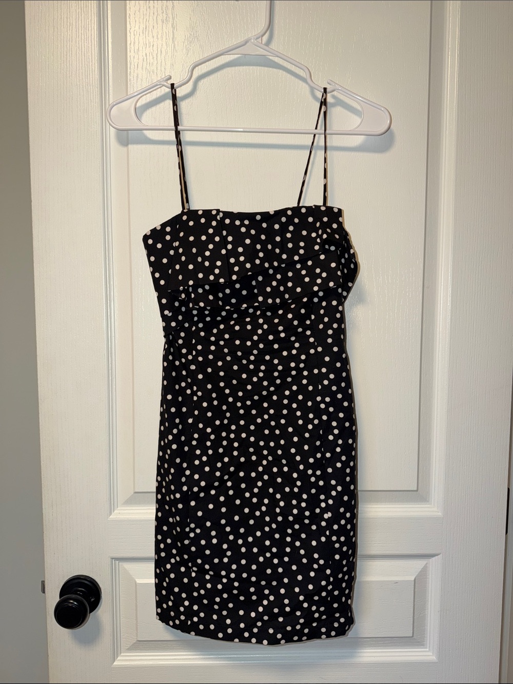 Zara Black Polka Dot Mini Dress